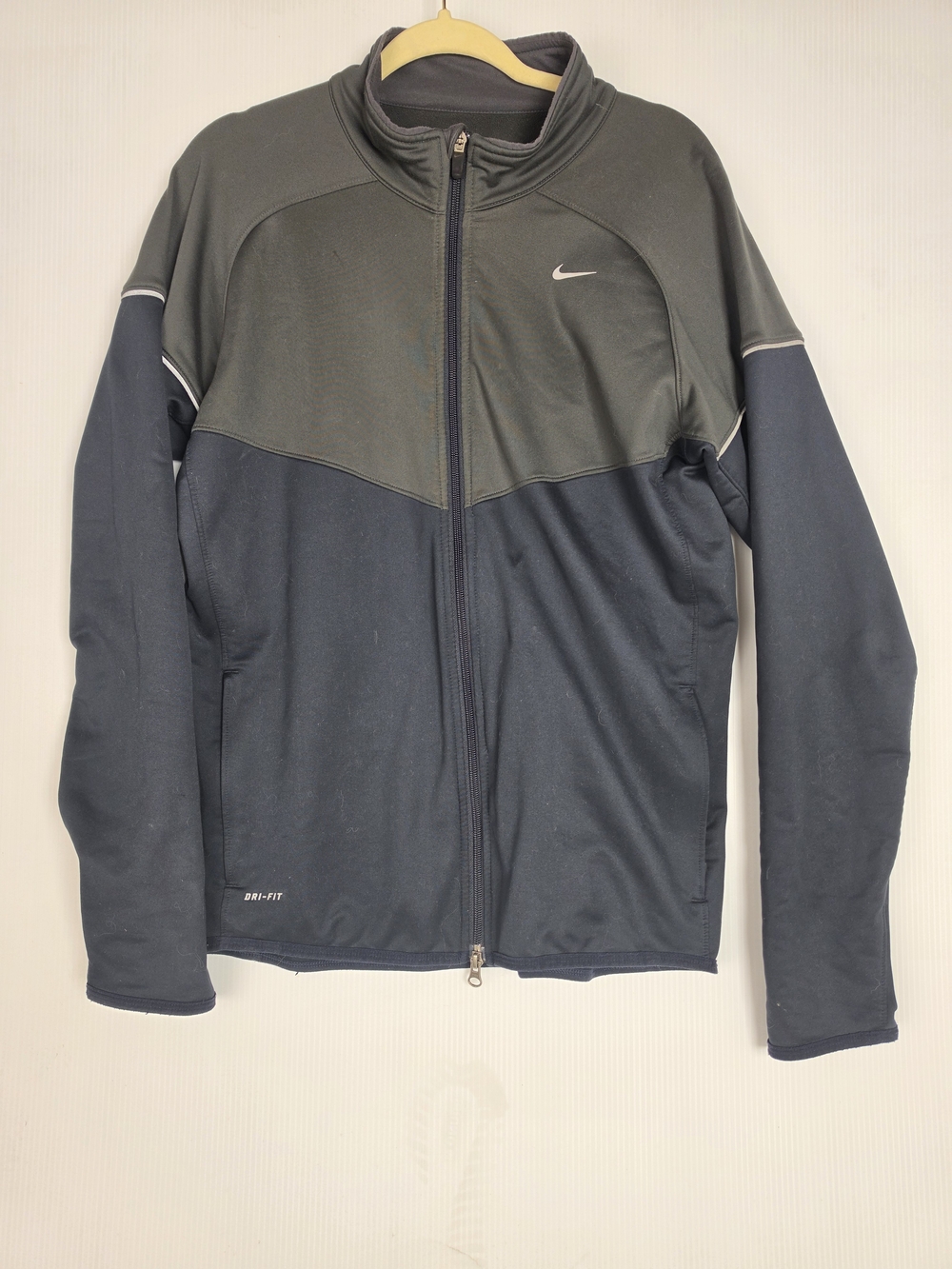 Nike Men’s Two-Tone Performance Full-Zip Jacket - Gray & Navy